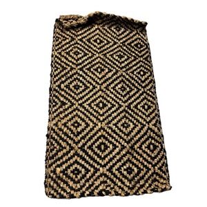 SAFAVIEH Natural Fiber Emory Geometric Jute Area Rug NaturalBlack 2'3" X 4' WPSU